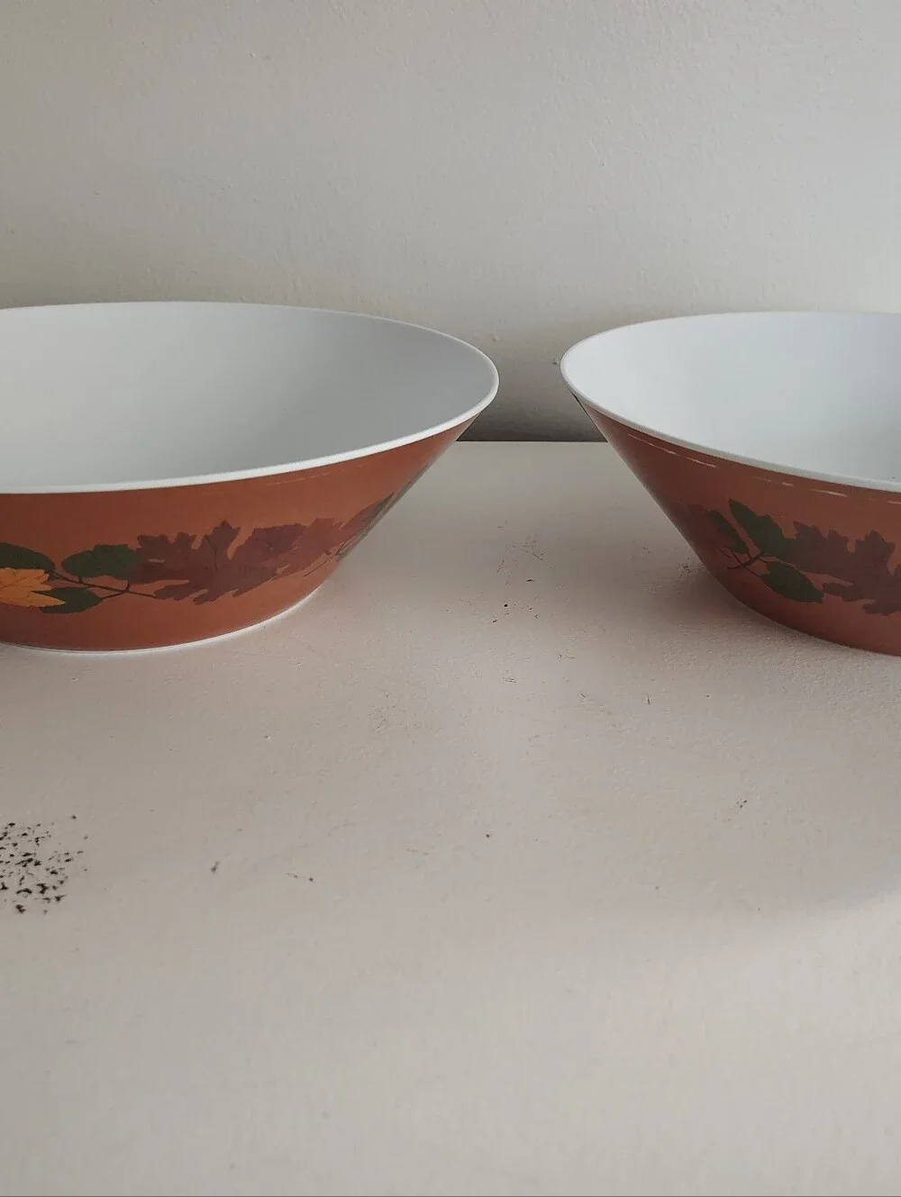 Essex Melamine Fall Autumn Leaves Serving Platter 2 Bowls 3 Pc Set